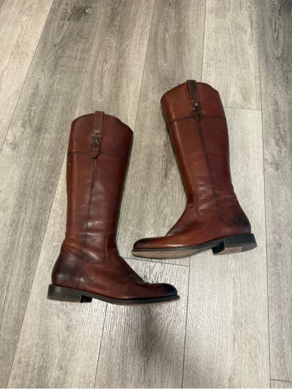 FRYE | Jayden button tall side zip leather boots